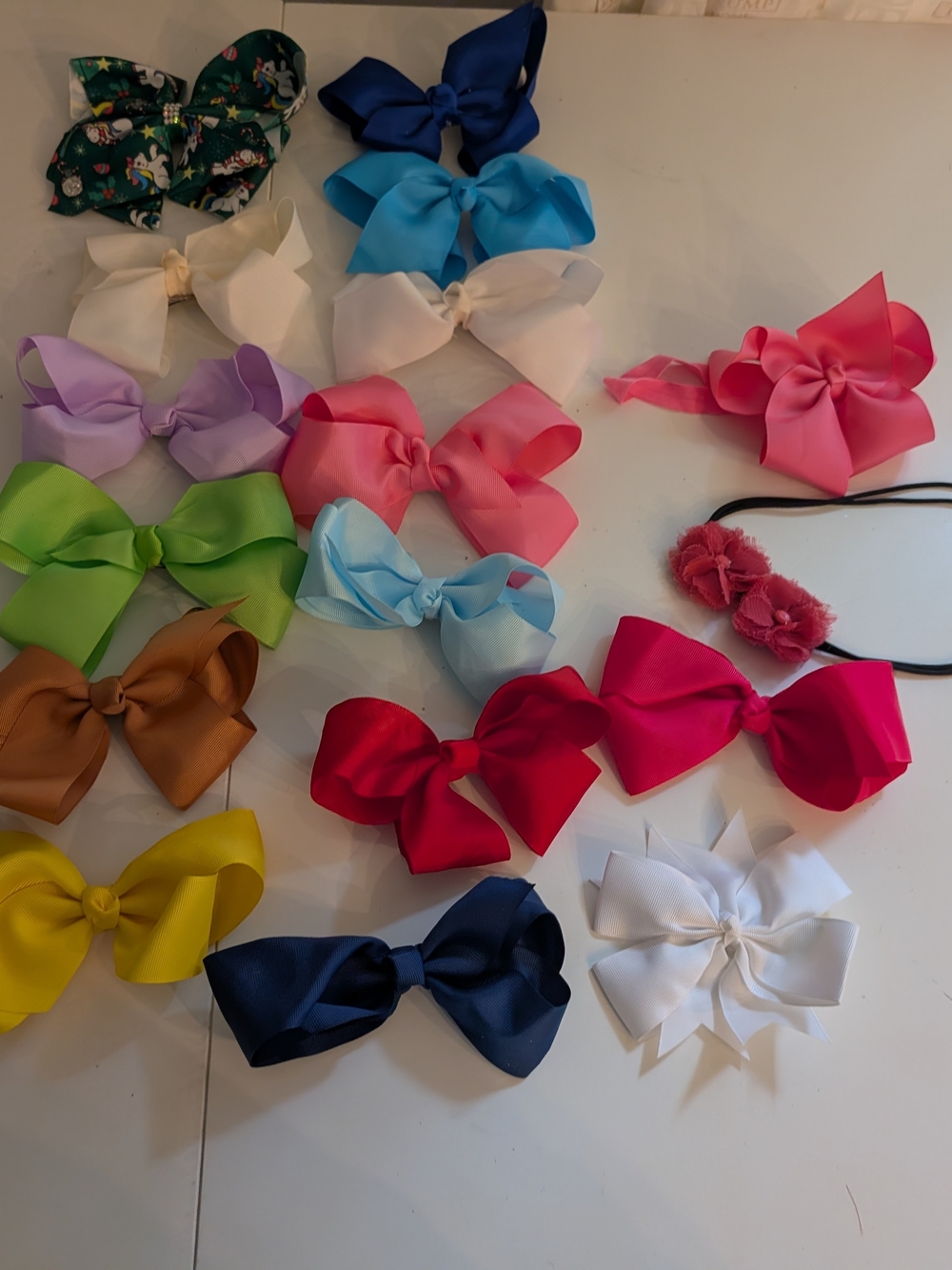 Assorted Kids Hair Bows - Multi Color Pack
